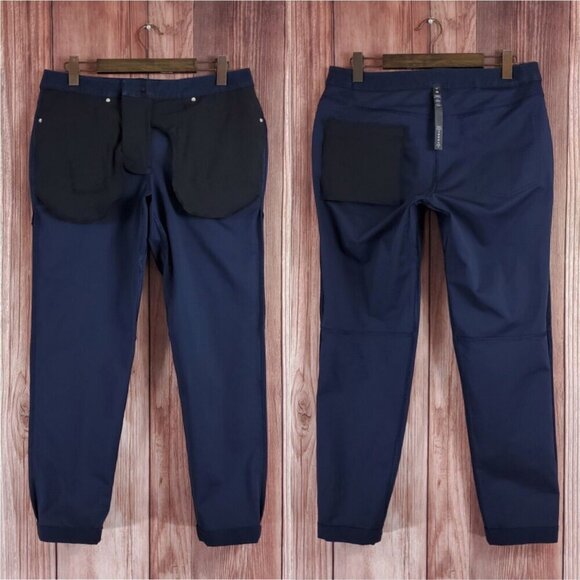 Lululemon Mens Size 33X29.25 ABC Pants Slim Utilitech Navy Blue M5ABOS - Picture 2 of 15